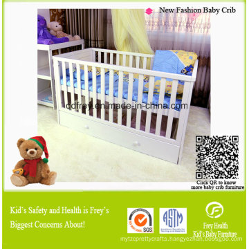 New Design Solid Pine Wood Baby Cribs